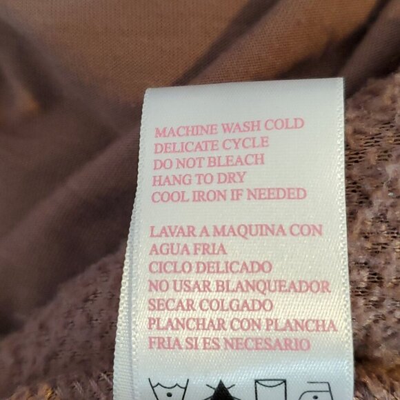 Cozy Sherpa Women's Size XL 1/4 Zip Jacket Maroon Mauve Sherpa Fleece Cozy Warm - Picture 7 of 11